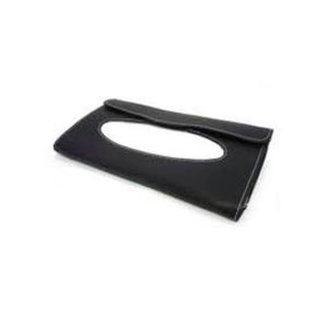 M.Mart Car PU Leather Tissue Box - Black