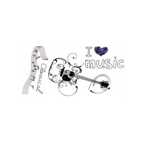 M.Mart Temporary Tattoo Sticker New Style Guitar