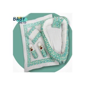 Maguari Baby Bed Set 6 Pcs Green (0531)