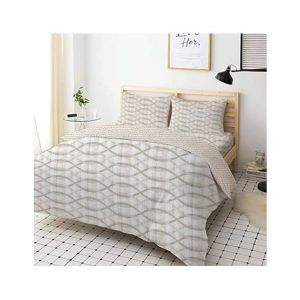 Maguari Bedding Chain Double Bed Sheet Beige