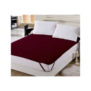 Maguari King Mattress Pad Topper Maroon