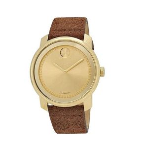 Movado Bold Stainless Steel Men's Watch Cognac (3600449)