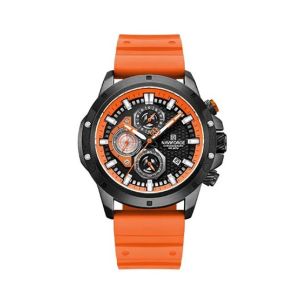 Naviforce Chronograph Edition Watch For Men Orange (nf-8036-3)