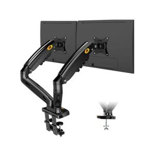 NB North Bayou Dual Screen LED Gas Spring Arm Desktop Mount (NB-F160)