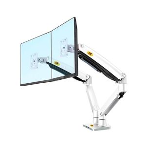 NB North Bayou Heavy Duty Dual LED Gas Spring Arm Desktop Mount (NB-F195A)