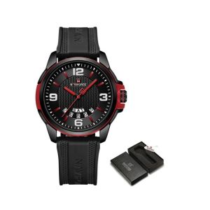 Naviforce Day & Date Edition Watch For Men - Black (NF-9215t-4)