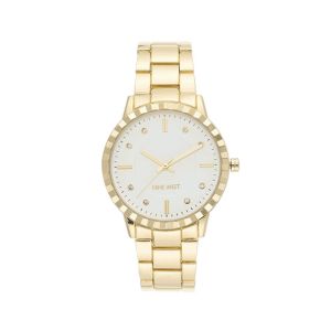 Nine West Crystal Accented Bracelet Women's Watch (NW/2282SVGP)