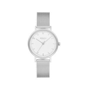 Obaku Brink Lille Steel Women's Watch Silver (V248LXCIMC)