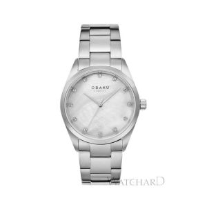 Obaku Chili Stone Watch For Women's Silver (V263LXCJSC)