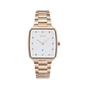 Obaku Fjord Lille Fushsia Watch For Women's Rose Gold (V271LDVWSV)