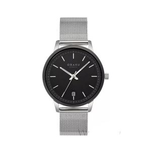 Obaku Salvie Lille Monochrome Watch For Women's Silver (V270LDABMC)