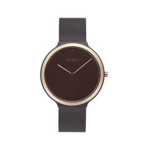 Obaku Satin Lille Walnut Watch For Women's Brown (V269LXXNMN)