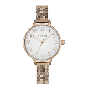 Obaku Analog Watch For Women's Gold (V237LXVIMV)