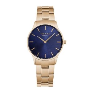 Obaku Lyng Lille Lapis Watch For Women's Rose Gold (V247LXVLSV)