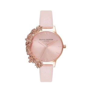 Olivia Burton Case Cuffs Women's Watch Peach (OB16CB11)