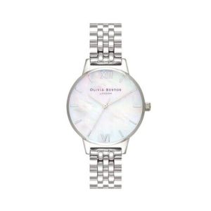 Olivia Burton Mother Of Pearl Women's Watch Silver (OB16MOP02)