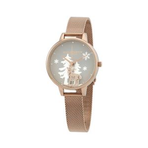 Olivia Burton Vegan Grey Women's Watch Rose Gold (OB16AW01)