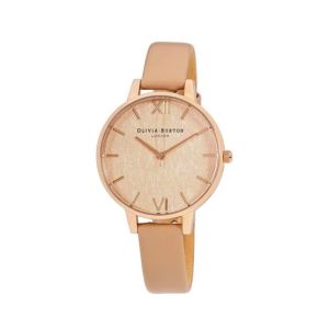 Olivia Burton Woven Women's Watch Brown (OB16WV01)