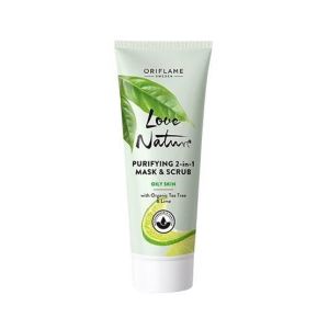Oriflame Love Nature Purifying 2 In 1 Mask & Scrub Tea Tree & Lime 75ml (35576)