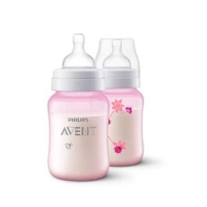 Philips Avent Classic + Baby Bottle 260ML 2 Pcs - 1m+ (SCF573/21)