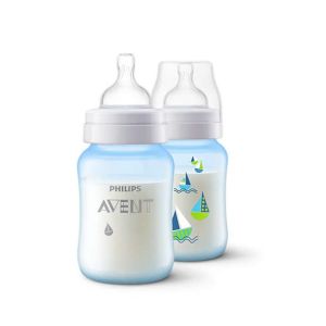 Philips Avent Classic + Baby Bottle 260ML 2 Pcs - 1m+ (SCF573/22)