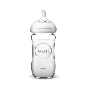 Philips Avent Natural Glass Baby Bottle 240ML (SCF673/13)
