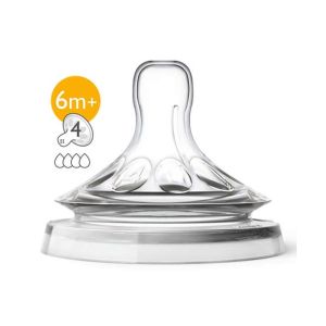 Philips Avent Natural Nipple 2 Pcs - 6m+ (SCF654/23)