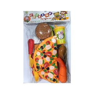 Planet X Pizza & Burger Cooking and Cutting Play Set (PX-10768)