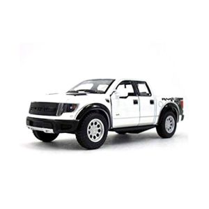 Planet X Pull Back Die Cast F 150 Raptor Pickup Metal Truck White (PX-10209)