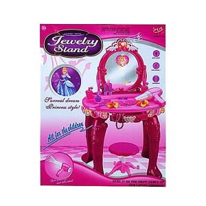 Planet X Jewelry Dressing Table With Stool Pink (PX-10302)