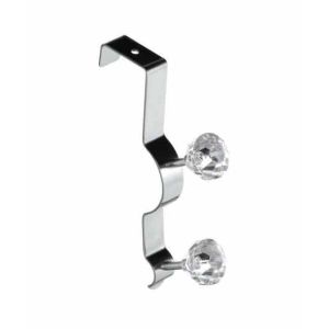 Premier Home Over Door Clear Diamantes Double Hook (509688)