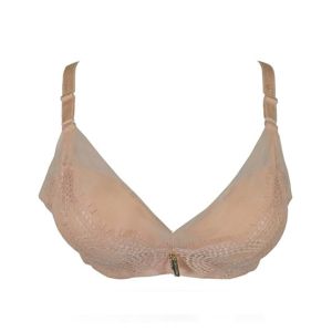 Purple Bag Fancy Double Padded Wireless Pushup Bra For Women (0005)
