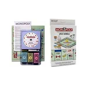 Planet X Travel Mini Edition Monopolys Business Board Game For Kids (PX-11352)