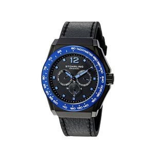 Stuhrling Original Concorso Tonneau Men's Watch Black (535.33U51)
