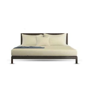 Rainbow Linen Bed Sheet Set Queen Size Tan (Pack Of 3)