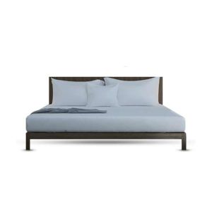 Rainbow Linen Bed Sheet Set Single Size Silver Grey (Pack Of 3)