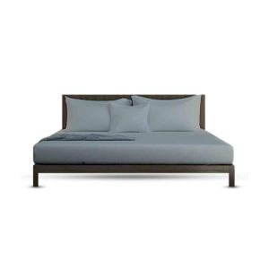 Rainbow Linen Bed Sheet Set Twin Size Dark Grey (Pack Of 3)