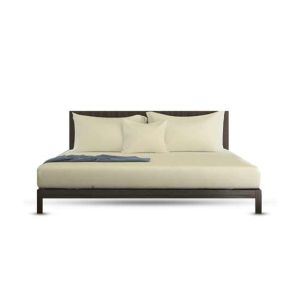 Rainbow Linen Bed Sheet Set Twin Size Tan (Pack Of 3)