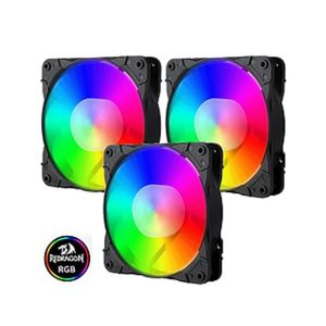 Redragon GC-F007 Computer Case Cooling Fan Pack Of 3