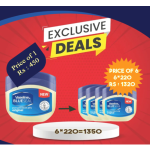 Vaseline Blueseal Petroleum Jelly - 50ml 6Pcs