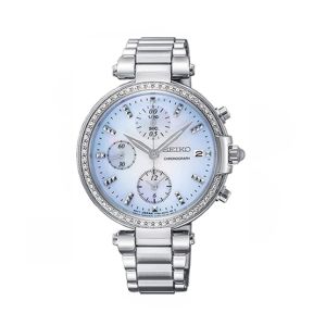 Seiko Chronograph Women’s Watch Silver-Tone (SNDV39P1)
