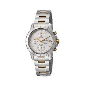 Seiko Quartz Chronograph Women's Watch Silver (SNDY25P1)