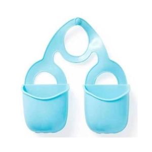 G-Mart 2 Pocket Kitchen Hanging Sink Storage Basket Blue