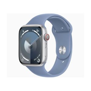 Apple Watch Series 9 Silver Aluminum Case With Sport Band-GPS & Cellular-45 mm-Winter Blue