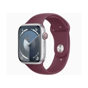 Apple Watch Series 9 Silver Aluminum Case With Sport Band-GPS & Cellular-41 mm-Mulberry