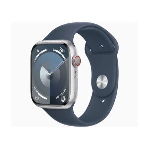 Apple Watch Series 9 Silver Aluminum Case With Sport Band-GPS & Cellular-41 mm-Storm Blue