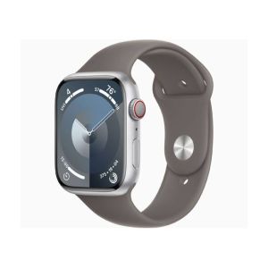 Apple Watch Series 9 Silver Aluminum Case With Sport Band-GPS & Cellular-41 mm-Clay