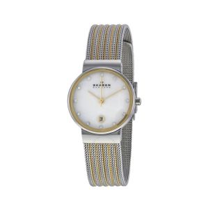 Skagen Ancher Mother of Pearl Women's Watch Two-Tone (355SSGS)
