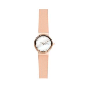Skagen Freja Leather Women's Watch Pink (SKW1113)