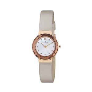 Skagen Leonora Leather Women's Watch Grey (456SRLT)